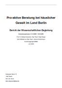 Pro-aktive Beratung bei häuslicher Gewalt im Land Berlin